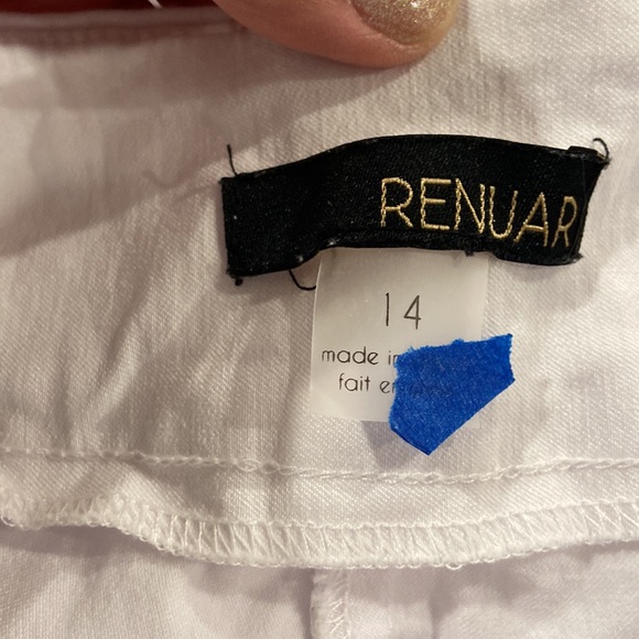 Renuar White slip on pants - Picture 2 of 6